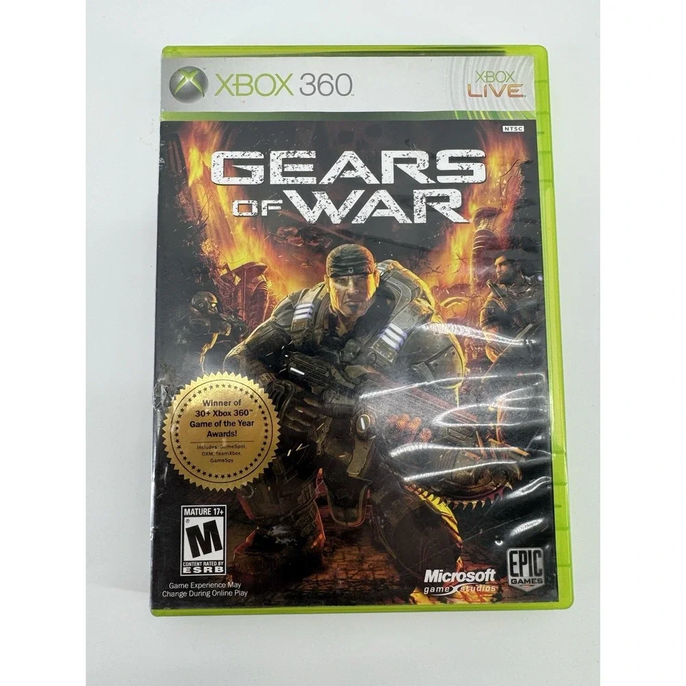 Gears of War Microsoft Xbox 360 Epic Games‎ With Manual CIB